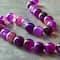 12 Pack: Purple Agate Round Beads by Bead Landing™